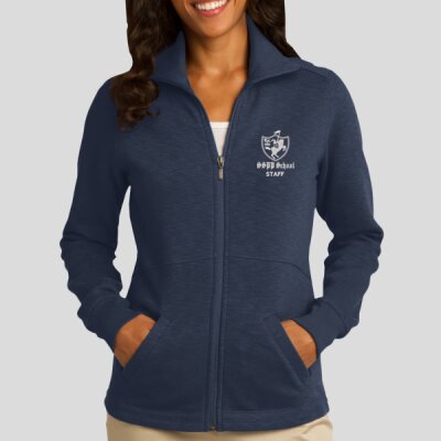 Est. 1836 Staff Logo - Ladies Slub Fleece Full Zip Jacket Thumbnail