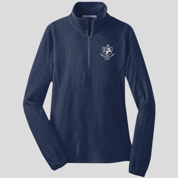 SSPP Cross Logo - Ladies Microfleece 1/2 Zip Pullover Thumbnail