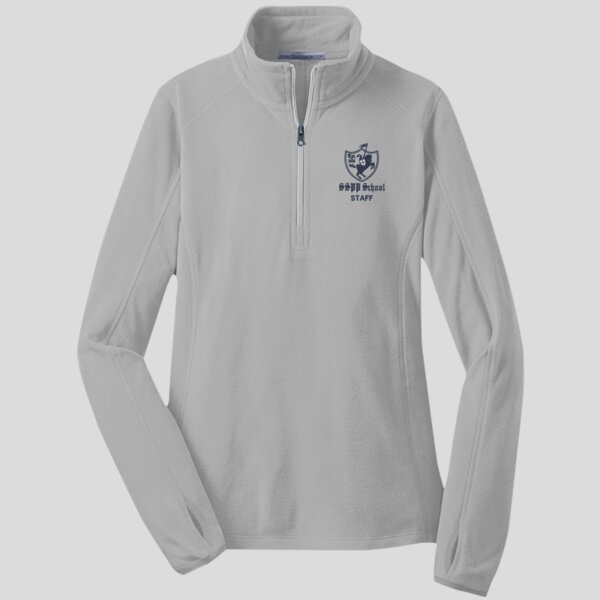 Est. 1836 Staff Logo - Ladies Microfleece 1/2 Zip Pullover Thumbnail