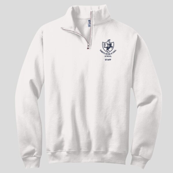 Staff - SSPP Cross Logo - NuBlend ® 1/4 Zip Cadet Collar Sweatshirt Thumbnail