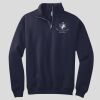 NuBlend ® 1/4 Zip Cadet Collar Sweatshirt Thumbnail