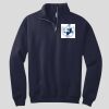 NuBlend ® 1/4 Zip Cadet Collar Sweatshirt Thumbnail