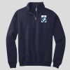 NuBlend ® 1/4 Zip Cadet Collar Sweatshirt Thumbnail
