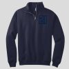 NuBlend ® 1/4 Zip Cadet Collar Sweatshirt Thumbnail