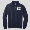 NuBlend ® 1/4 Zip Cadet Collar Sweatshirt Thumbnail
